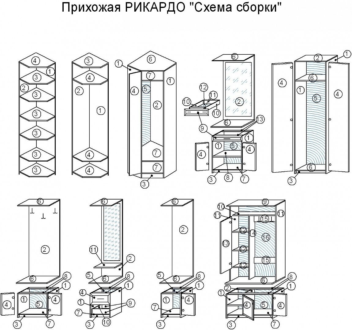 Прихожая Рикардо 1 маленькая